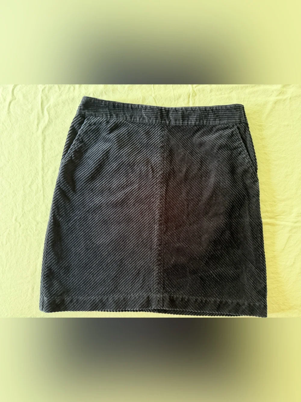 Talbots Navy Blue Corduroy Pencil Skirt